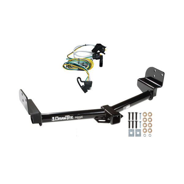 2003-2004 Lincoln Aviator Draw-tite Class 3 Trailer Hitch, 2 Inch Square Receiver Bundle w/ Plug-n-Play T-One Wiring Harness - Draw-tite