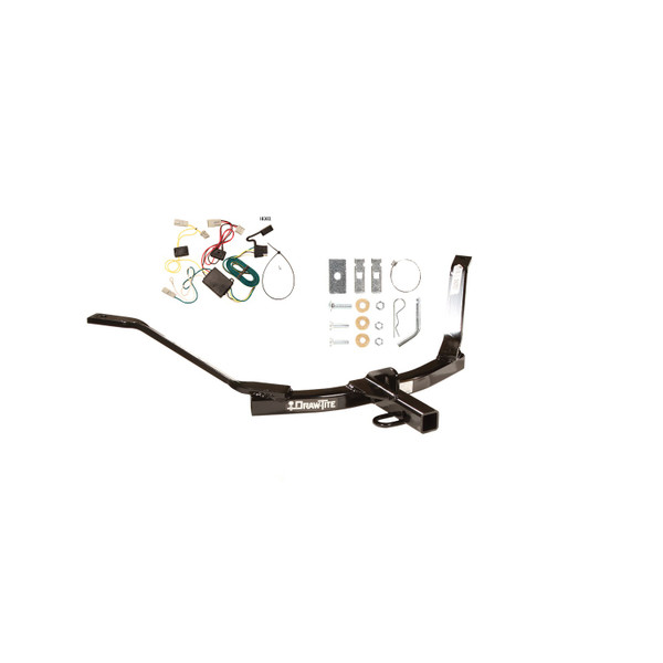 2006-2007 Honda Accord Sedan Draw-tite Class 1 Trailer Hitch, 1-1/4 Inch Square Receiver Bundle w/ Plug-n-Play T-One Wiring Harness - Draw-tite