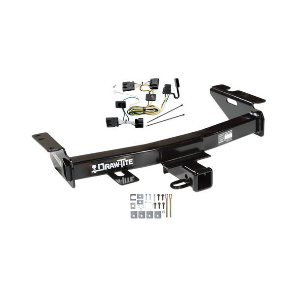 2007-2009 Pontiac Montana SV6 (Canada Only) Draw-tite Class 3 Trailer Hitch, 2 Inch Square Receiver Bundle w/ Plug-n-Play T-One Wiring Harness - Draw-tite