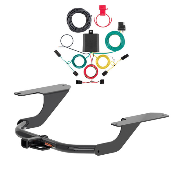2015 - 2020 Acura TLX Curt 1-1/4", Class 1 Trailer Tow Hitch + 4-flat Wiring Kit 11535 - CURT