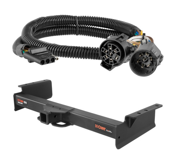 2003 - 2006 Cadillac Escalade ESV Curt 2", Class 5 Trailer Tow Hitch + 4-flat Wiring Kit 15324-2 - CURT