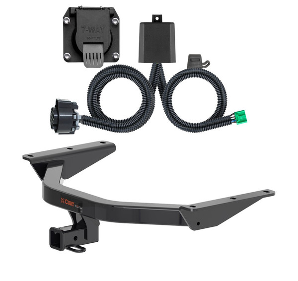 2023 - 2026 Honda Pilot Curt 2", Class 3 Trailer Tow Hitch + 7-way Wiring Kit 13472 - CURT