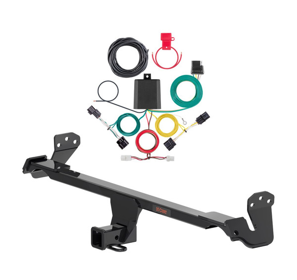 2022 - 2023 Hyundai Kona N Curt 2", Class 3 Trailer Tow Hitch + 4-flat Wiring Kit 13610 - CURT