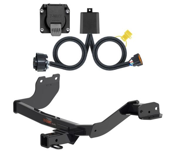 2022 - 2024 Hyundai Santa Cruz Curt 2", Class 3 Trailer Tow Hitch + 7-way Wiring Kit 13486 - CURT