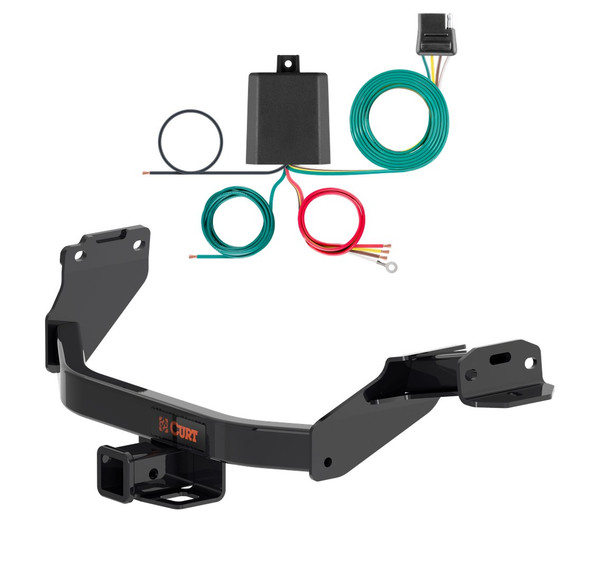 2024 - 2026 Hyundai Santa Fe Curt 2", Class 3 Trailer Tow Hitch + 4-flat Wiring Kit 13609 - CURT