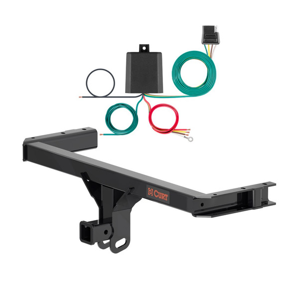 2011 - 2012 Audi Q5 Curt 2", Class 3 Trailer Tow Hitch + 4-flat Wiring Kit 13612 - CURT
