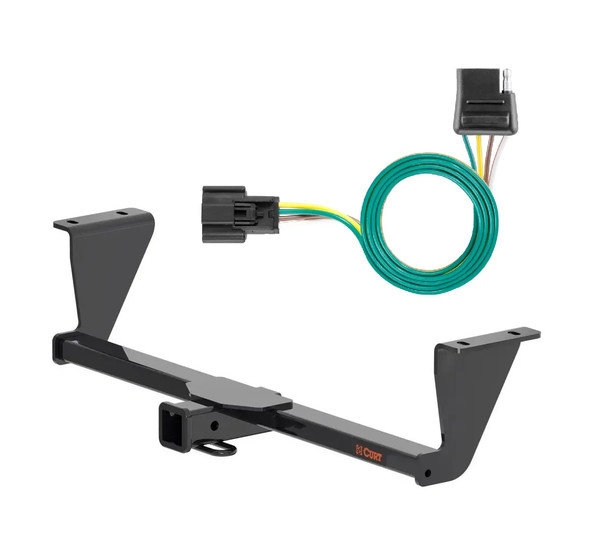 2023 - 2026 Cadillac Lyriq Curt 2", Class 3 Trailer Tow Hitch + 4-flat Wiring Kit 13617 - CURT