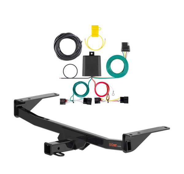 2020 - 2026 Volkswagen Atlas Cross Sport Curt 2", Class 3 Trailer Tow Hitch + 4-flat Wiring Kit 13458 - CURT