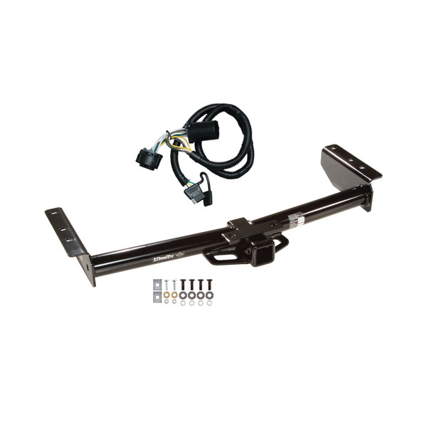 2001-2002 GMC Yukon Denali w/Amber Turn Signals Draw-tite Class 4 Trailer Hitch, 2 Inch Square Receiver Bundle w/ Plug-n-Play T-One Wiring Harness - Draw-tite