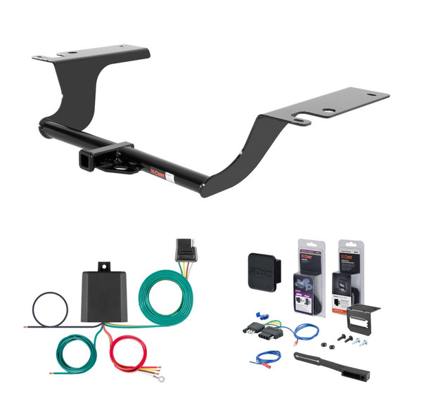 2014 - 2015 Kia Optima Curt 1-1/4" Class 1 Trailer Tow Hitch + 5-Flat Wiring Kit Tow Boat/Utility Trailer with Surge Brakes 11025 - CURT