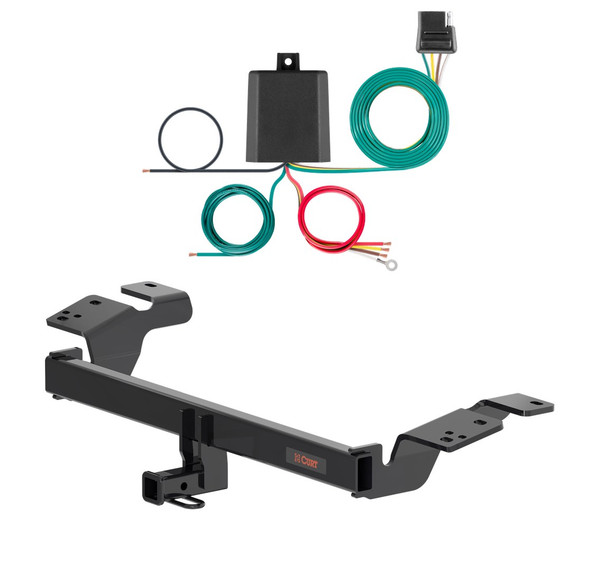 2026 Toyota Camry Curt 1-1/4", Class 1 Trailer Tow Hitch + 4-flat Wiring Kit 11683 - CURT