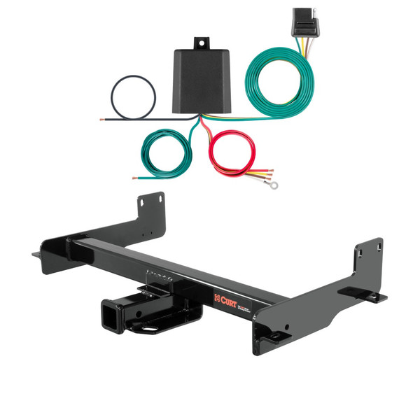 2026 Ford Transit-350 Curt 2", Class 3 Trailer Tow Hitch + 4-flat Wiring Kit 14012 - CURT
