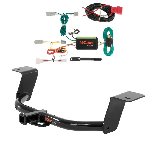 2017 Honda Accord Sedan Curt 1-1/4", Class 1 Trailer Tow Hitch + 4-flat Wiring Kit 11681 - CURT