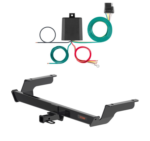 2025 - 2026 Subaru Impreza Hatchback Curt 1-1/4", Class 1 Trailer Tow Hitch + 4-flat Wiring Kit 11675 - CURT