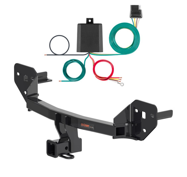 2026 Subaru Outback Wagon Curt 2", Class 3 Trailer Tow Hitch + 4-flat Wiring Kit 13494 - CURT