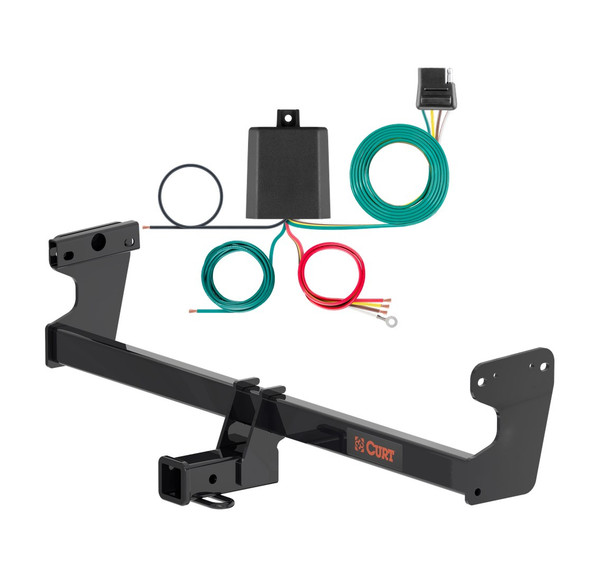 2025 Kia EV6 Curt 2", Class 3 Trailer Tow Hitch + 4-flat Wiring Kit 13603 - CURT