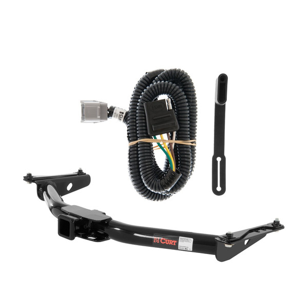 2001 - 2002 Toyota 4Runner Curt 2", Class 3 Trailer Tow Hitch + 4-flat Wiring Kit 13157 - CURT