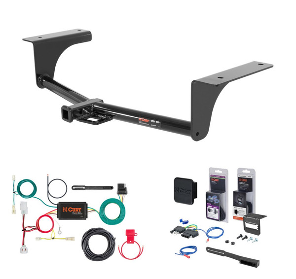 2014 - 2017 Mazda 6 Sedan Curt 1-1/4" Class 1 Trailer Tow Hitch + 5-Flat Wiring Kit Tow Boat/Utility Trailer with Surge Brakes 11356