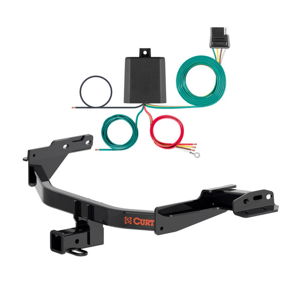 2026 Hyundai Palisade Curt 2", Class 3 Trailer Tow Hitch + 4-flat Wiring Kit 13642 - CURT