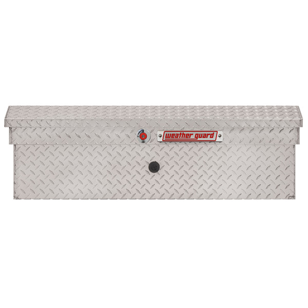 WEATHER GUARD 180-0-04 41" Lo-Side Aluminum Truck Tool Box, 3 cu ft, Clear Finish, High Security Lock - Weather Guard