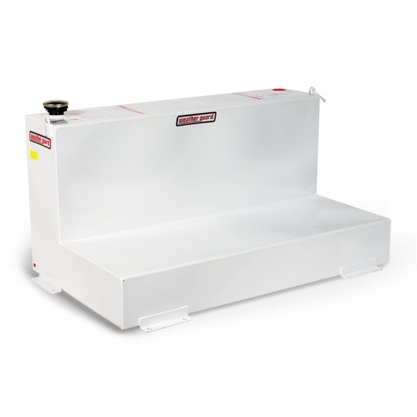 WEATHER GUARD 354-3-02 L-Shape Transfer Tank, 90 Gallon Capacity, Bright White, Diesel/Hydraulic Fluid - Weather Guard