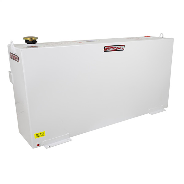 WEATHER GUARD 50 Gal. Column Transfer Tank 359-3-02, Bright White Steel Diesel/Hydraulic Fluid Tank - Weather Guard