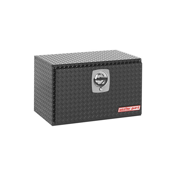 WEATHER GUARD 631-5-02 5.4 ft, 30" x 18" x 18" Underbed Tool Box, Aluminum Diamond Plate, Gloss Black - Weather Guard