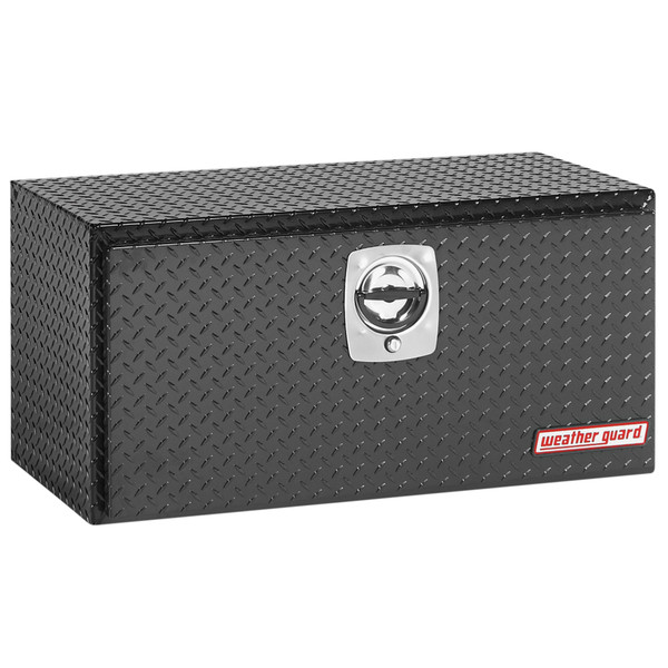 WEATHER GUARD 636-5-02 6.5 ft, 18"H x 36.63"L x 18"W Underbed Tool Box, Gloss Black Aluminum - Weather Guard