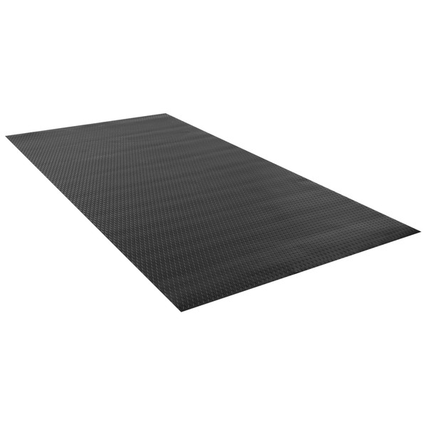 Weather Guard 89011 Universal Van Floor Mat, 70"x124", Cut-to-Fit, Black Thermoplastic Rubber, Diamond Pattern - Weather Guard
