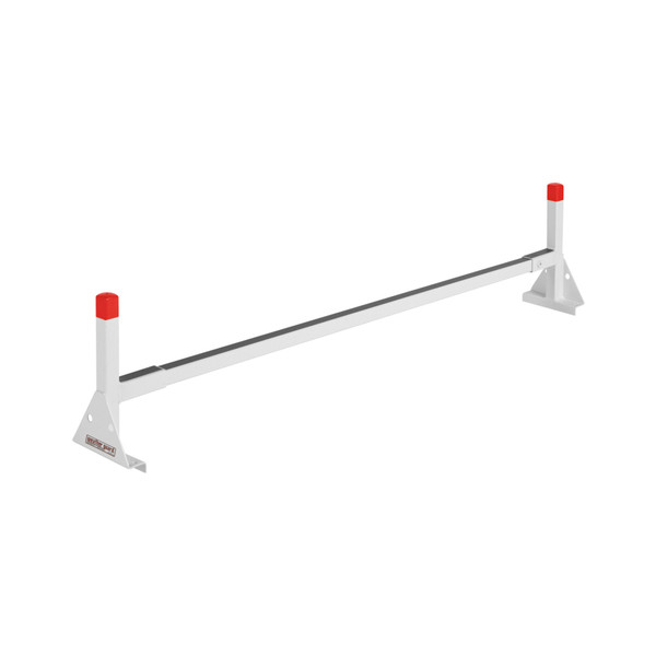 WEATHER GUARD 2056-3 5.2 ft Steel Accessory Cross Bar, 70.5" x 16" x 8", White Powder Coat, Van Rain Gutter Mount - Weather Guard