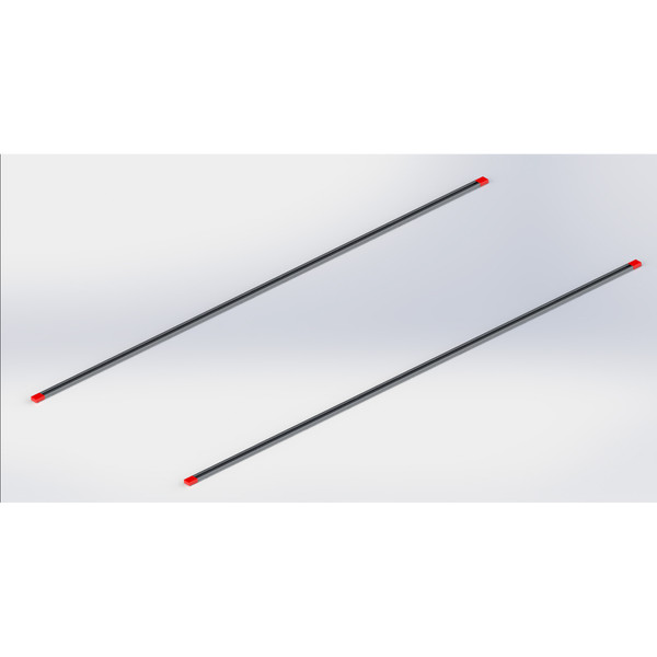 Weather Guard 102" Aluminum Mounting Channel Kit 2102-0-01, Ford Transit Van Roof Rack System, 0.75"H x 1.5"W - Weather Guard