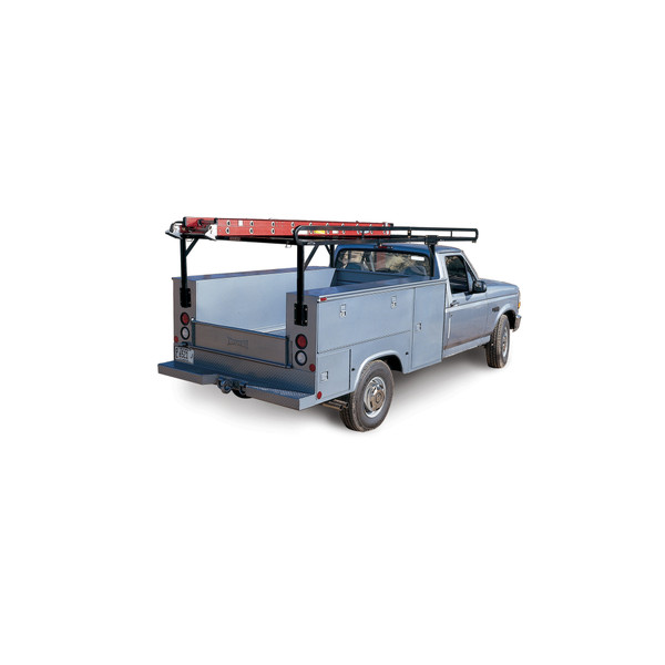 WEATHER GUARD 1000 lbs, 30"H x 133.5"L x 72"W Service Body Rack 1225, Steel Construction, Black Powder Coat - Weather Guard