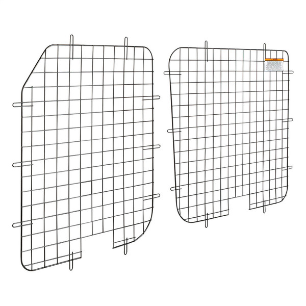 Weather Guard 88062 32"H x 27"W Rear Door Window Screens, 7 Gauge Steel Mesh, Black Powder Coat, Mid/High Roof Van - Weather Guard