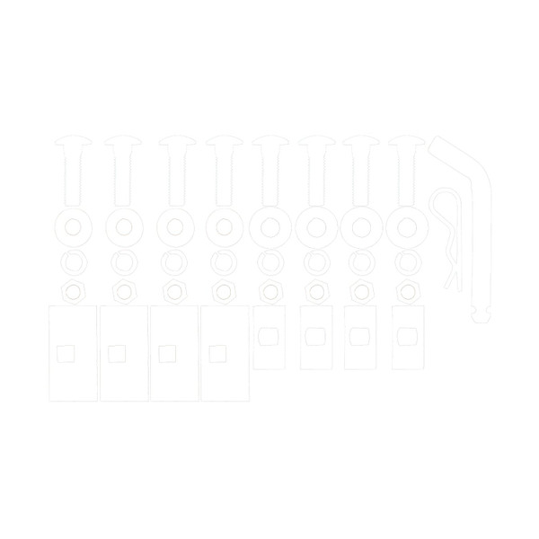 2004-2024 GMC Savana 3500 Draw-Tite Titan Class 5 Trailer Hitch, 2-1/2 Inch Square Receiver Bundle w/ Plug-n-Play T-One Wiring Harness