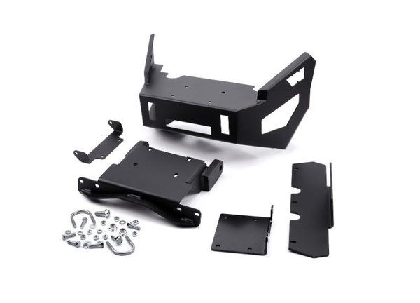 Warn 102506 Winch Bumper Black Powder-Coated Steel - WARN