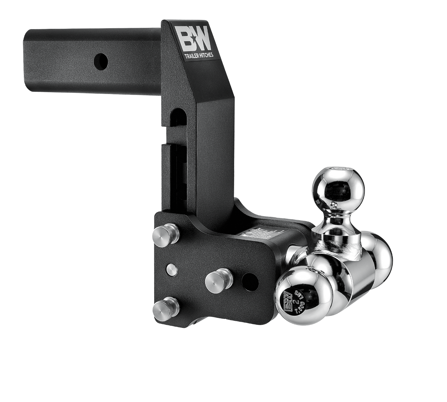 B&W 14.5K 7" Drop 7.5" Rise ( 1-7/8" , 2-5/16" Balls) Adjustable Ball Mount Hitch For 2-1/2" Recievers  TS20067BMP thumbnail 0