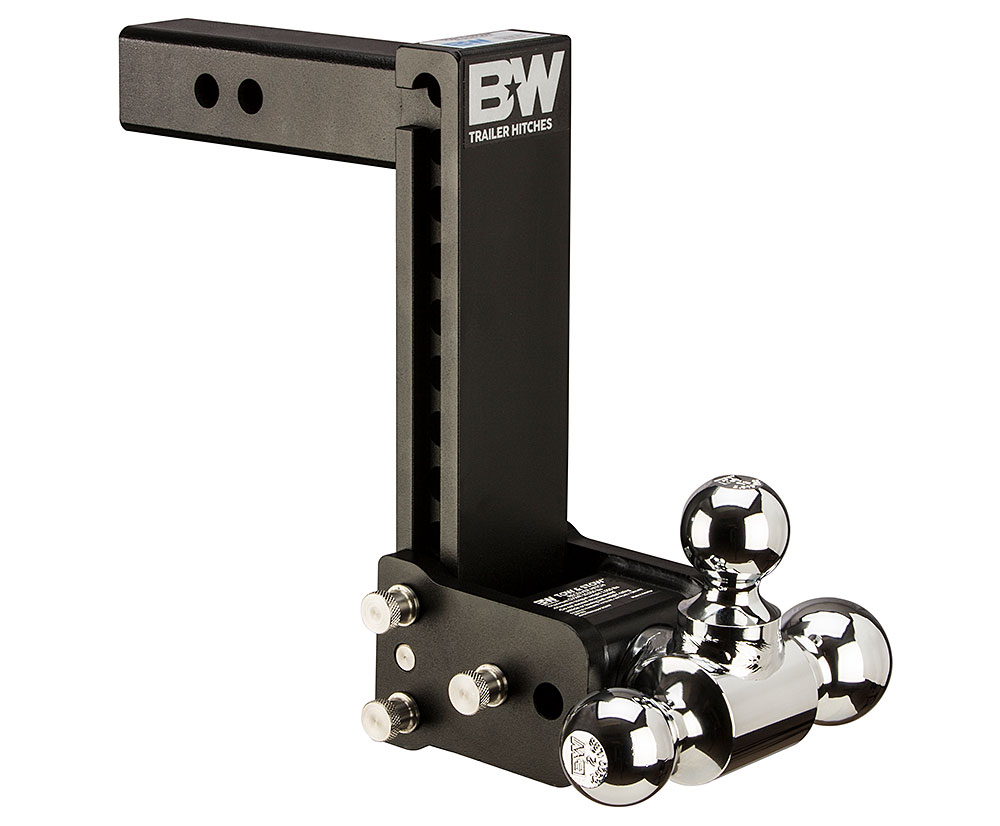B&W 10K 9" Drop 9.5" Rise ( 1-7/8" , 2-5/16" Balls) Adjustable Ball Mount Hitch For 2" Recievers  TS10050B thumbnail 0