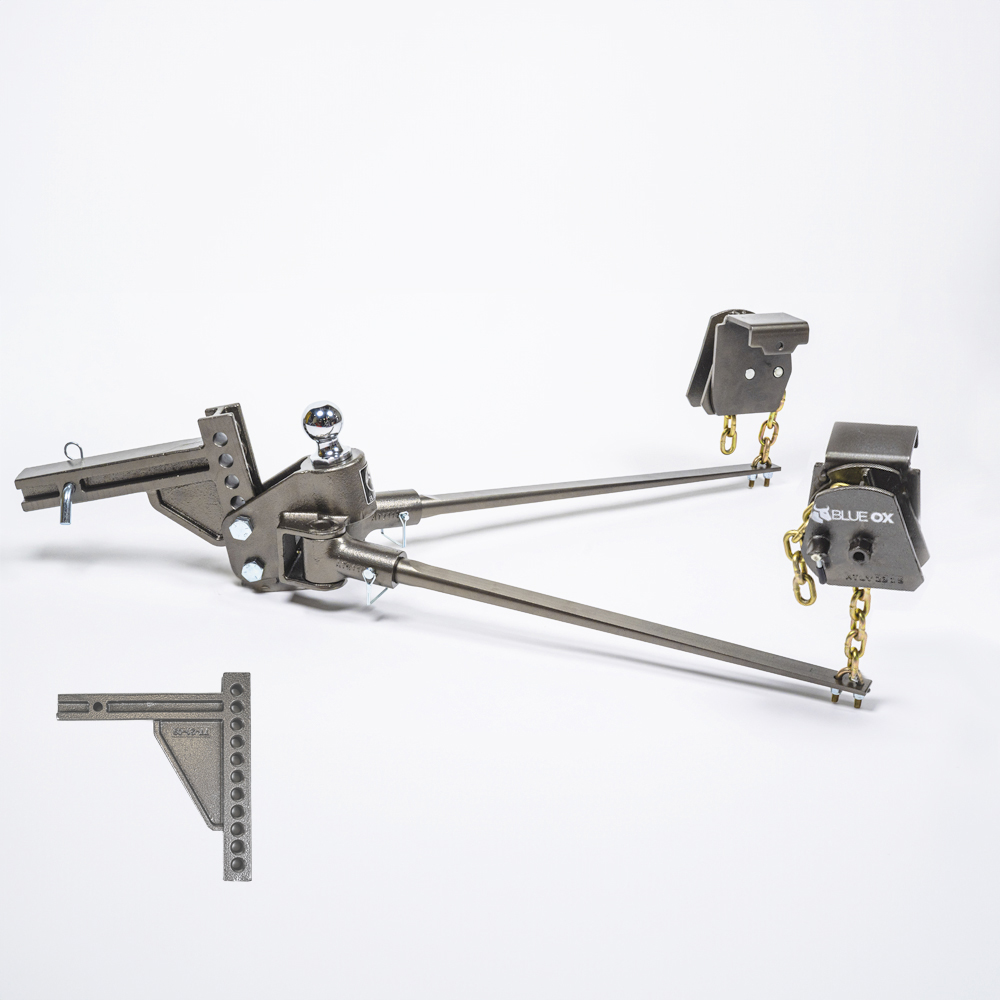 BlueOx 20k, 1k lb TW, SwayPro Weight Distributing Hitch, 2" Recievers 11-hole/10" receiver stinger BXW1006 thumbnail 2