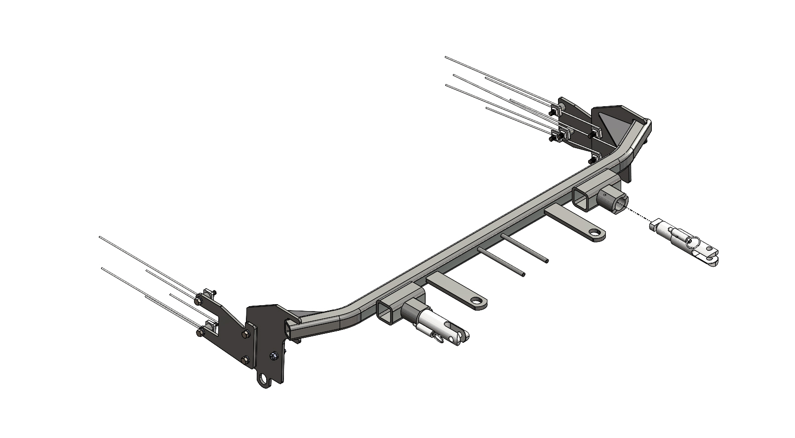 BlueOx Tow Bar Base Plate, Front Mount, RV Flat Towing for Select, FORD FIESTA ST thumbnail 0