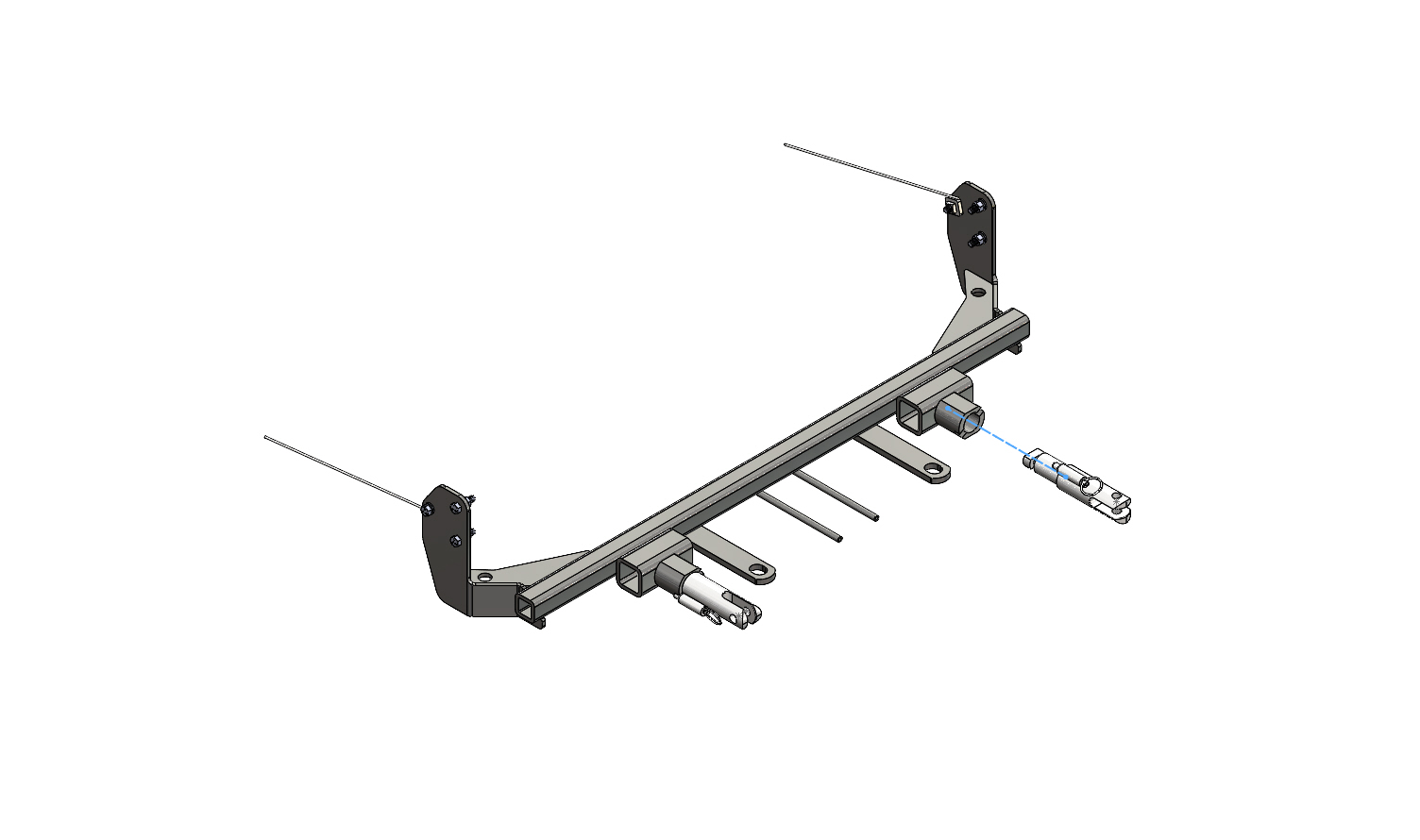 BlueOx Tow Bar Base Plate, Front Mount, RV Flat Towing for Select, HONDA FIT