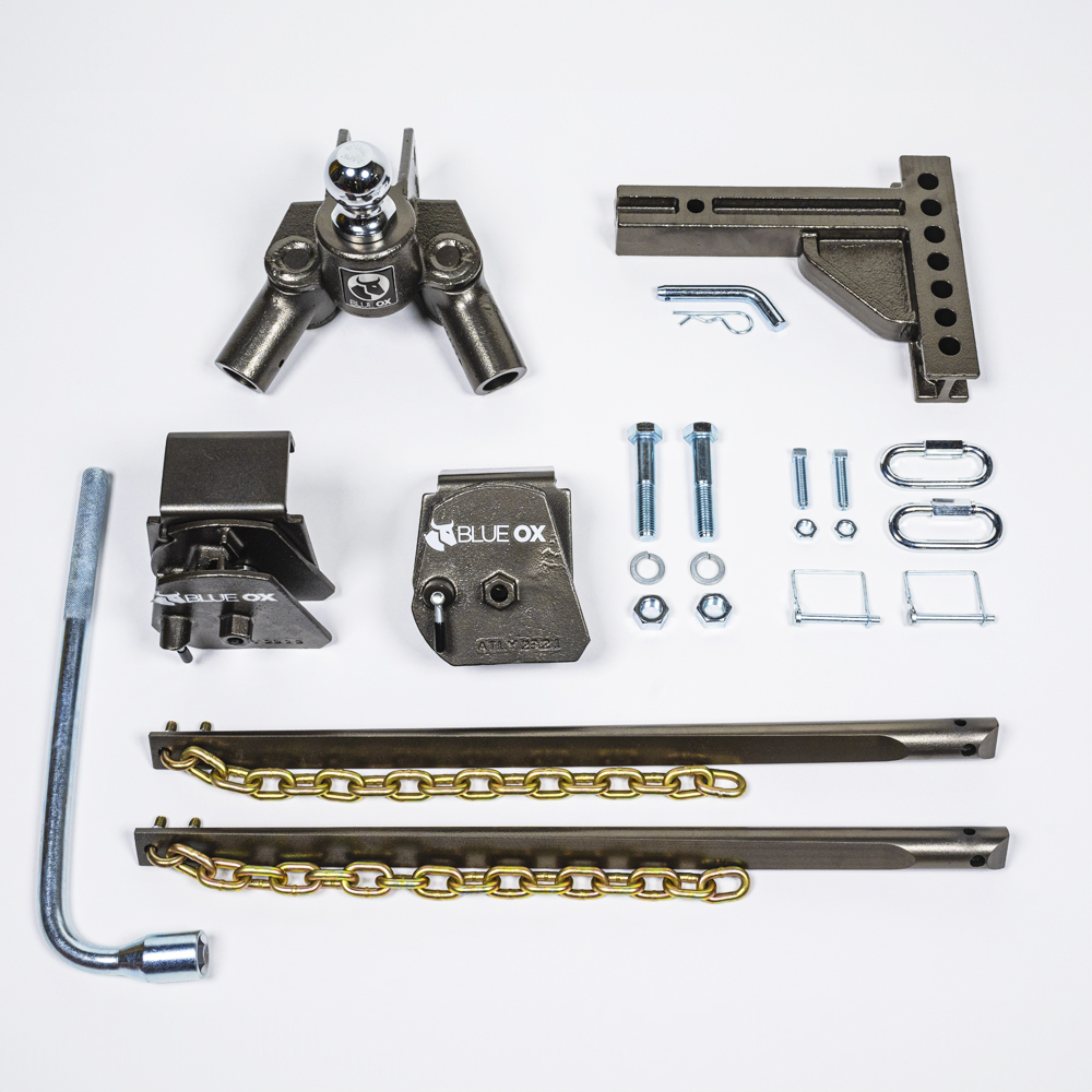 BlueOx  20K, 550 lbs. TW, SwayPro Weight Distributing Hitch, 2" Recievers 9-hole/9 receiver stinger BXW0550 thumbnail 1