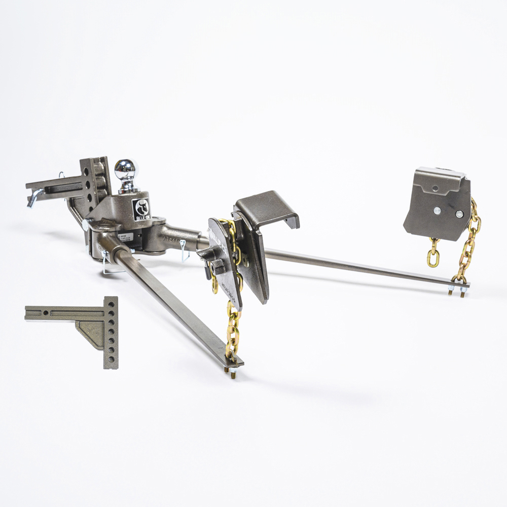 BlueOx  20K, 550 lbs. TW, SwayPro Weight Distributing Hitch, 2" Recievers 9-hole/9 receiver stinger BXW0550 thumbnail 2