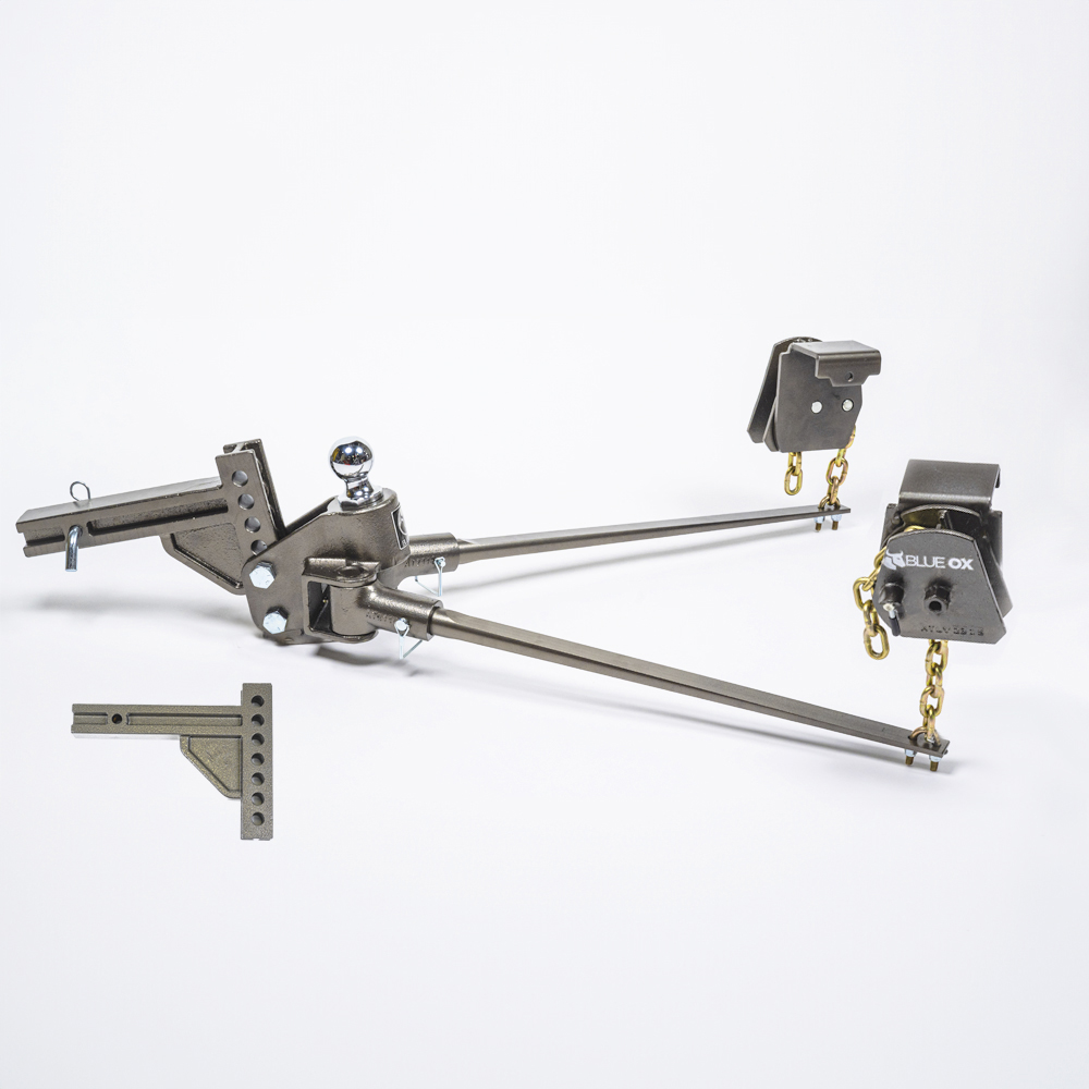 BlueOx 20k, 550 lb TW, SwayPro Weight Distributing Hitch, 2" Recievers 7-hole/9 receiver stinger BXW0553 thumbnail 1