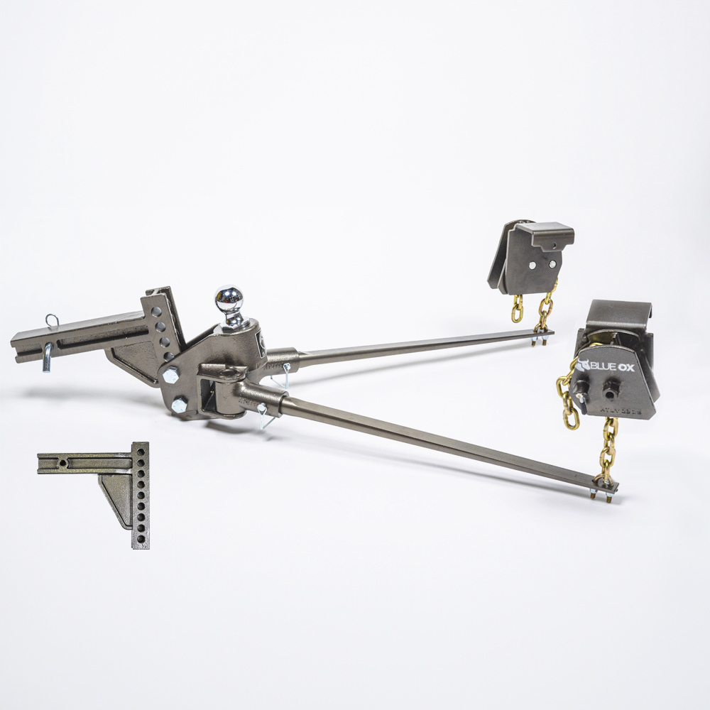 BlueOx  20K, 1000 lbs TW, SwayPro Weight Distributing Hitch, 2" Recievers 9-hole/9 receiver stinger BXW1000-S thumbnail 3
