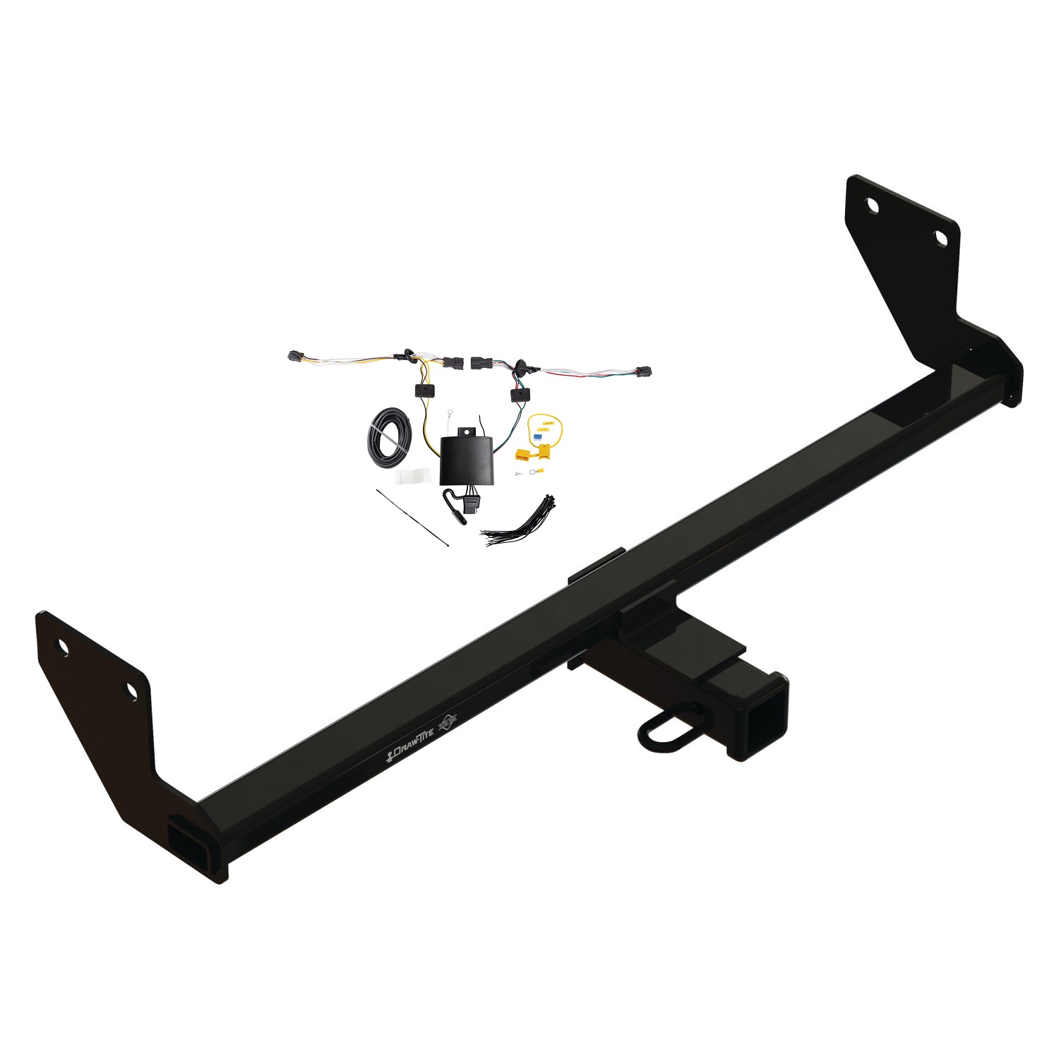 2021-2024 KIA Seltos Draw-Tite Class 3 Trailer Hitch, 2 Inch Square Receiver Bundle w/ Plug-n-Play T-One Wiring Harness thumbnail 0