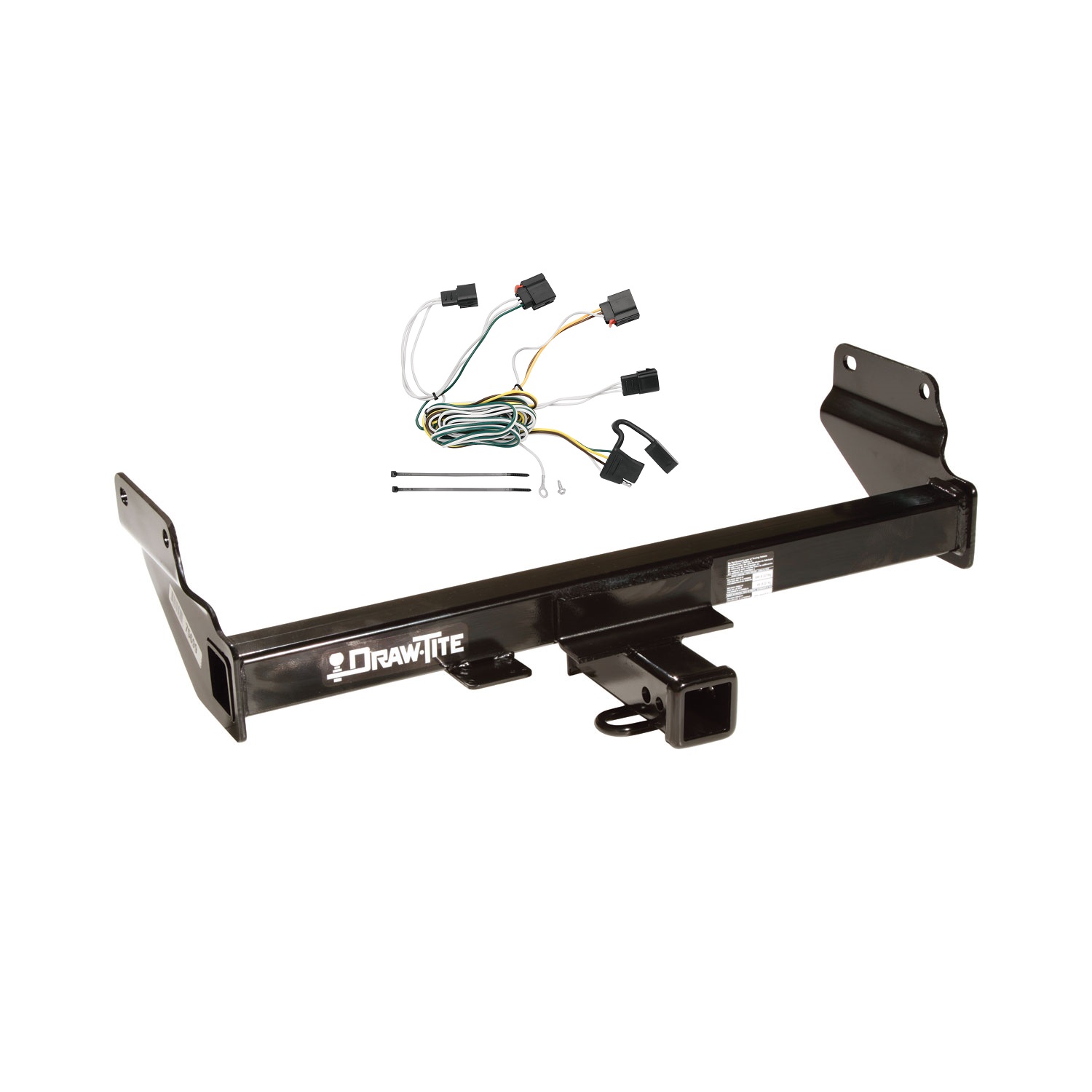 2011-2013 Jeep Grand Cherokee Except w/OEM Tow Hook Draw-tite Class 3 Trailer Hitch, 2 Inch Square Receiver Bundle w/ Plug-n-Play T-One Wiring Harness thumbnail 0