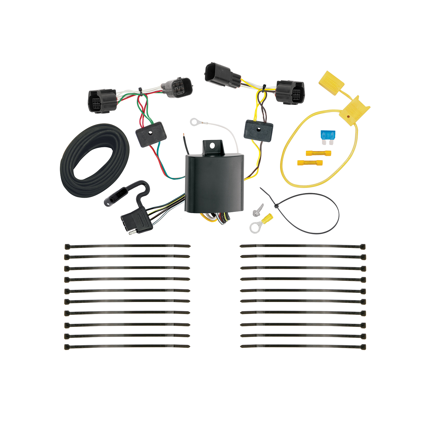 2019-2023 Ford Ranger Draw-tite Class 4 Trailer Hitch, 2 Inch Square Receiver Bundle w/ Plug-n-Play T-One Wiring Harness thumbnail 1