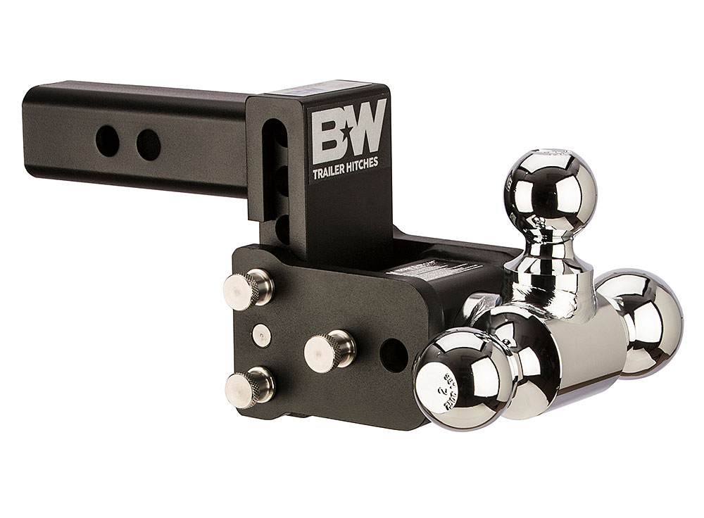 B&W 10K 3" Drop 9.5" Rise ( 1-7/8" , 2-5/16" Balls) Adjustable Ball Mount Hitch For 2" Recievers  TS10047B thumbnail 0