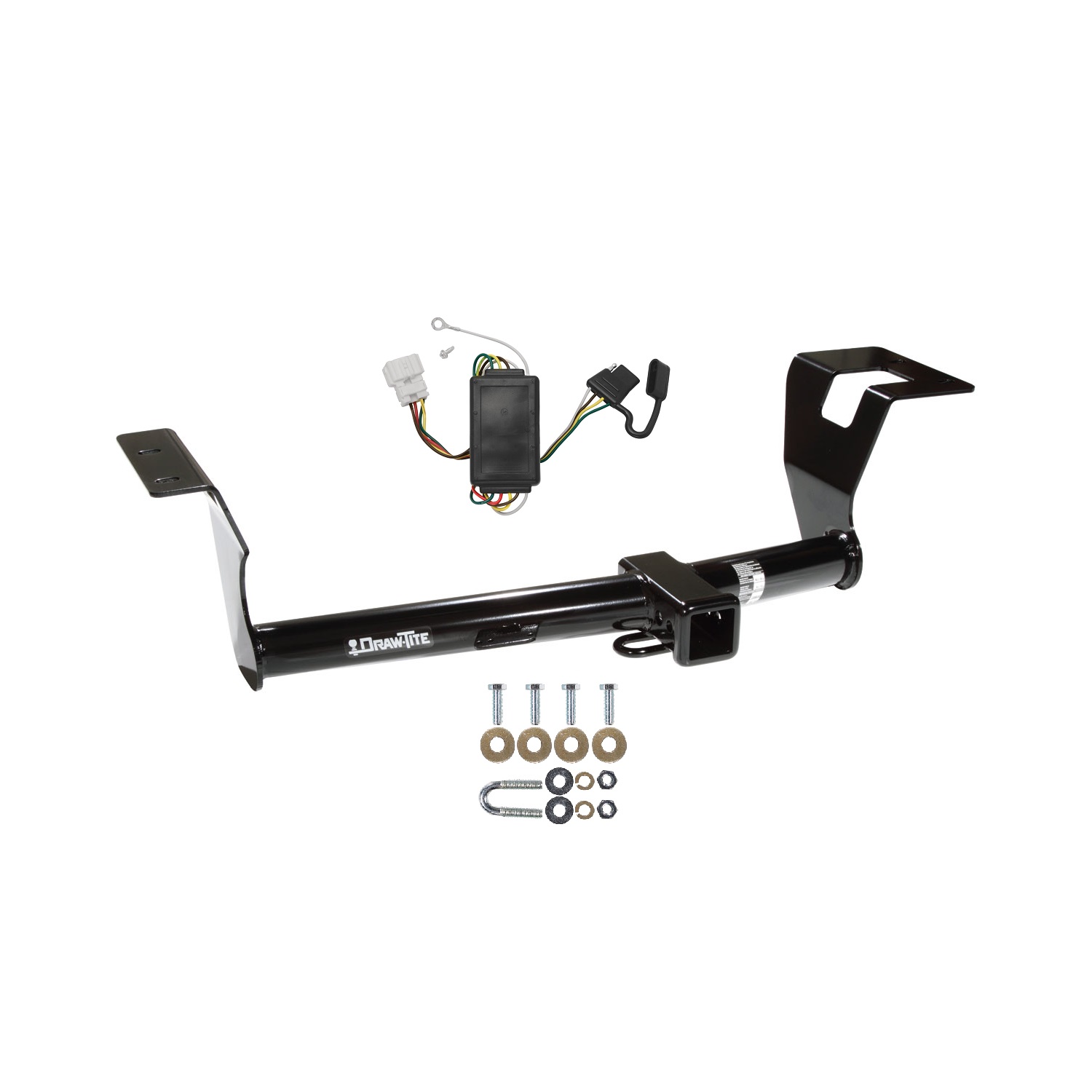 2007-2011 Honda CR-V Draw-tite Class 3 Trailer Hitch, 2 Inch Square Receiver Bundle w/ Plug-n-Play T-One Wiring Harness thumbnail 0