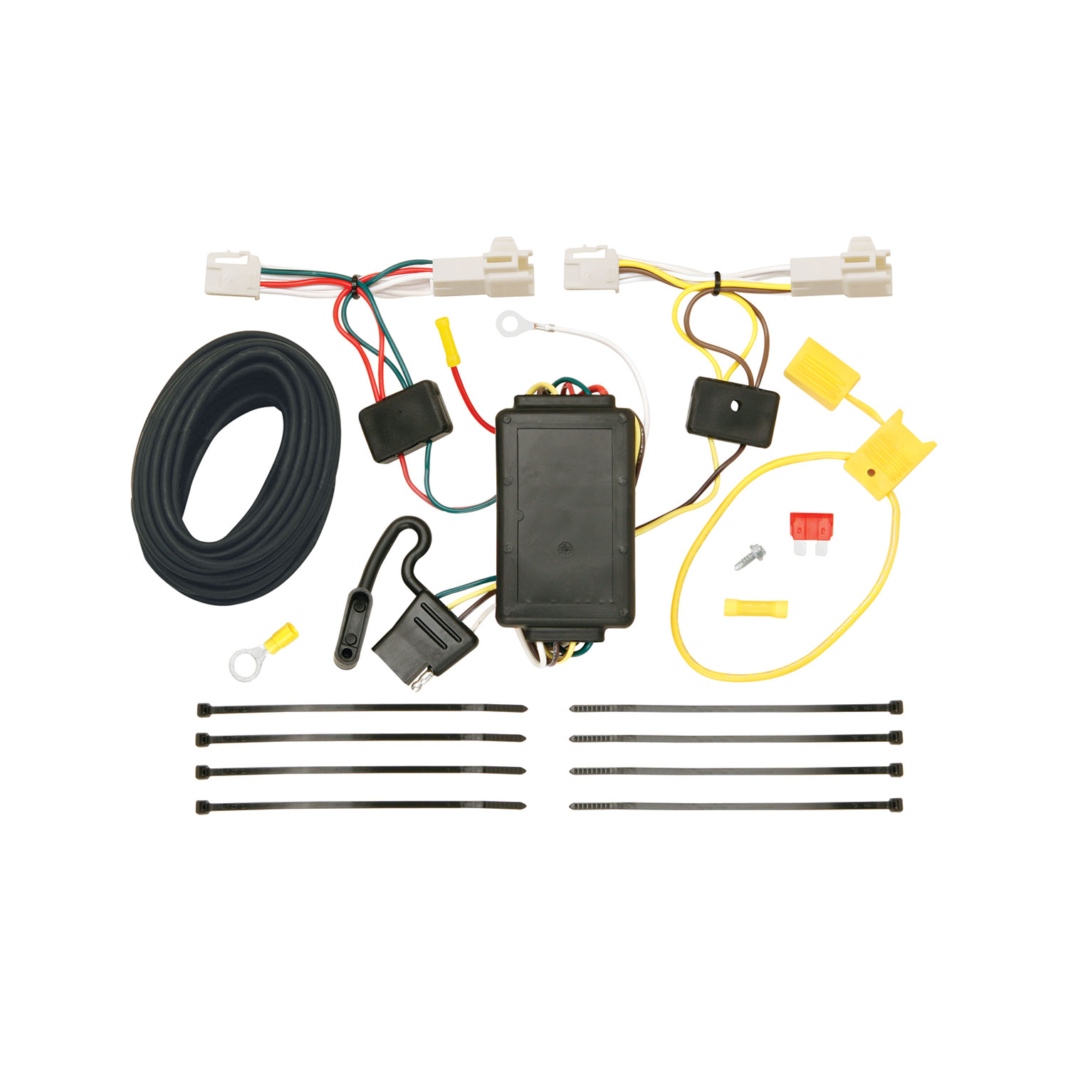 2009-2013 Toyota Corolla Draw-tite Class 1 Trailer Hitch, 1-1/4 Inch Square Receiver Bundle w/ Plug-n-Play T-One Wiring Harness thumbnail 1